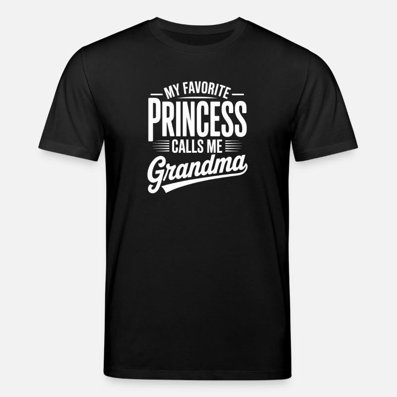Ma princesse préférée appelle grand-mère - T-shirt bio CREATOR Stanley/Stella Unisexe - noir