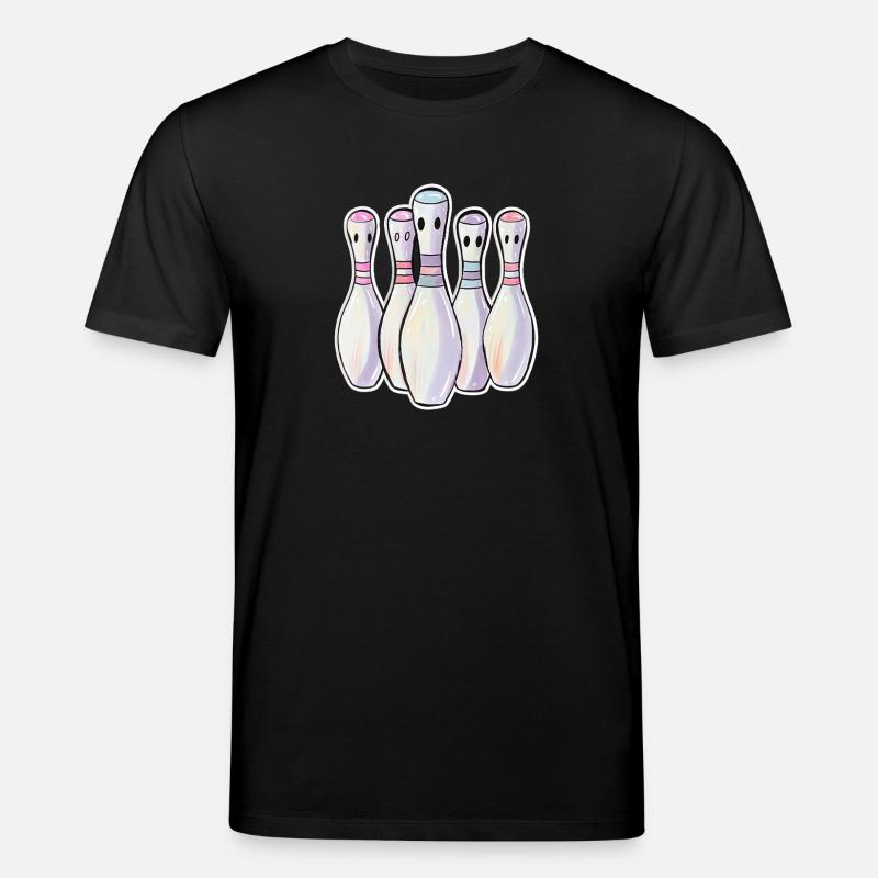 Bowling Pins Comic Look - Stanley/Stella CREATOR Unisex Organic T-Shirt - black