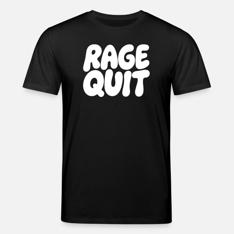 Rage Quit Bubble Schrift - Stanley/Stella Unisex Bio-T-Shirt CREATOR  - Schwarz