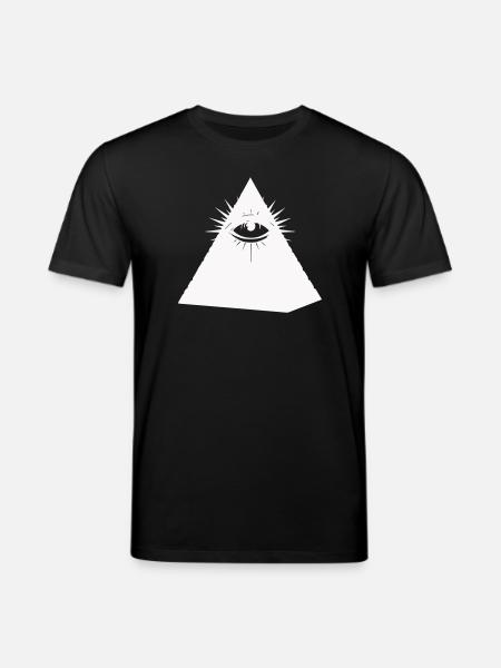 Pyramid Eye Symbol Illuminati - Stanley/Stella CREATOR Unisex Organic T-Shirt - black