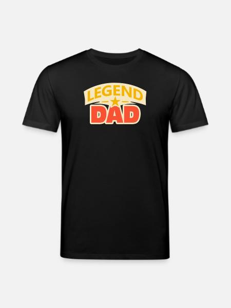 Legend dad – Funny Father Design - Stanley/Stella CREATOR Unisex Organic T-Shirt - black