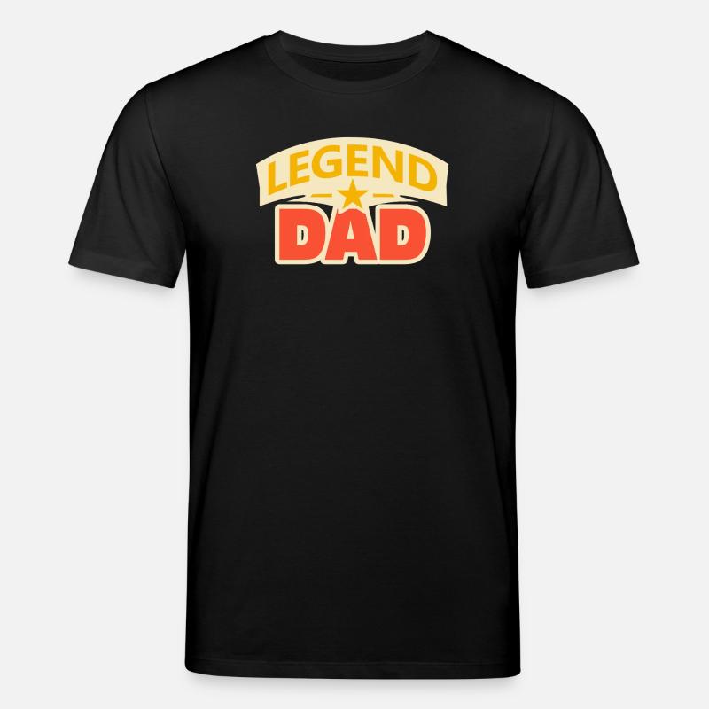 Legend dad – Funny Father Design - Stanley/Stella CREATOR Unisex Organic T-Shirt - black