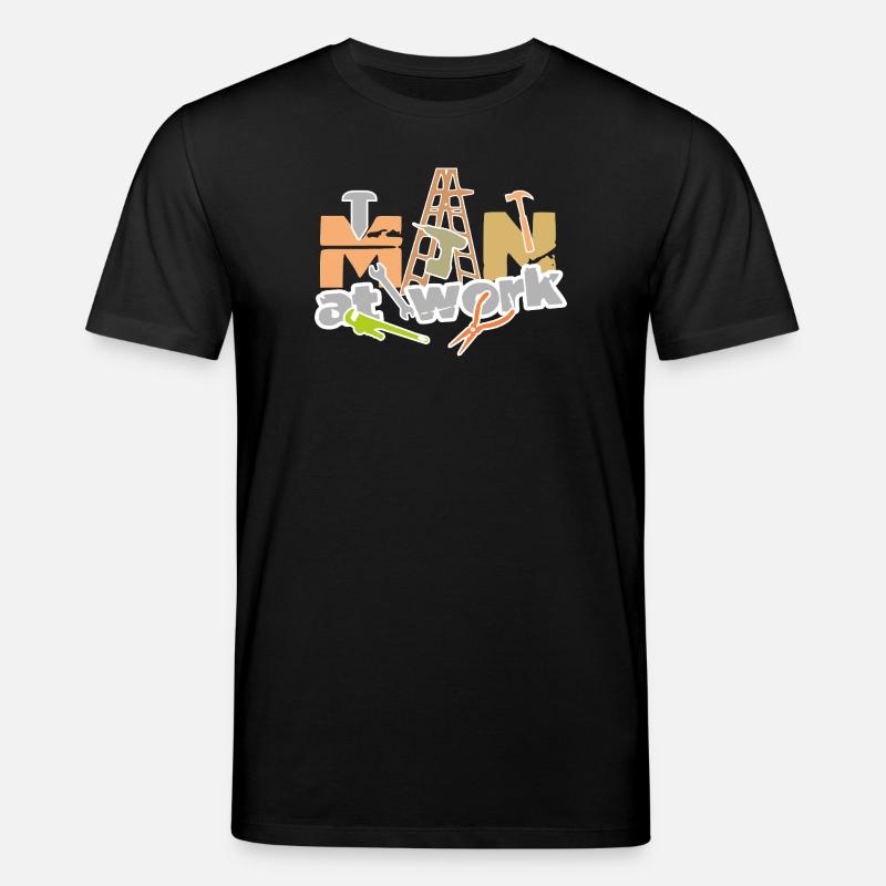 Man_at_work - Stanley/Stella Unisex Bio-T-Shirt CREATOR  - Schwarz