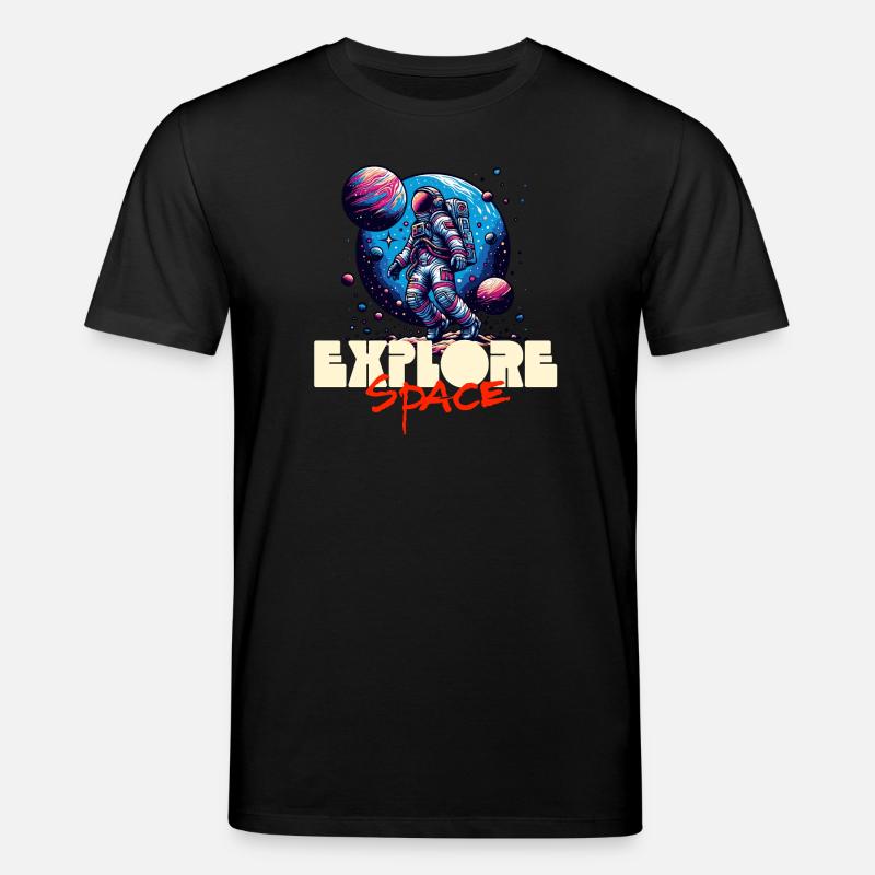 Explorer Space Astronaut - T-shirt bio CREATOR Stanley/Stella Unisexe - noir