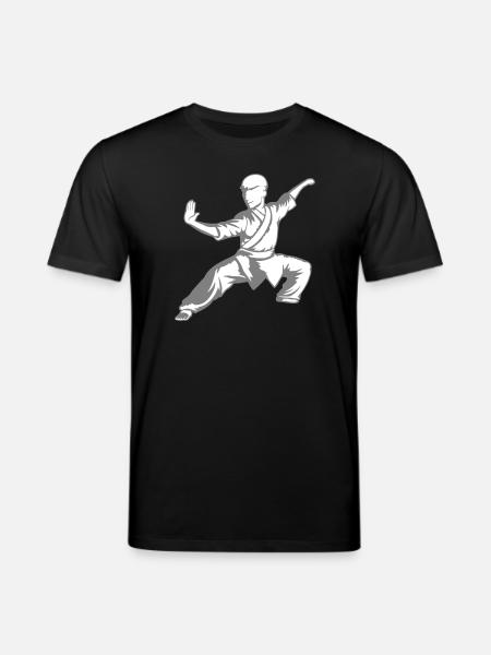 Kung Fu Fighter Kampsport Aktion Positur Angreb - Stanley/Stella CREATOR økologisk unisex-T-shirt - sort