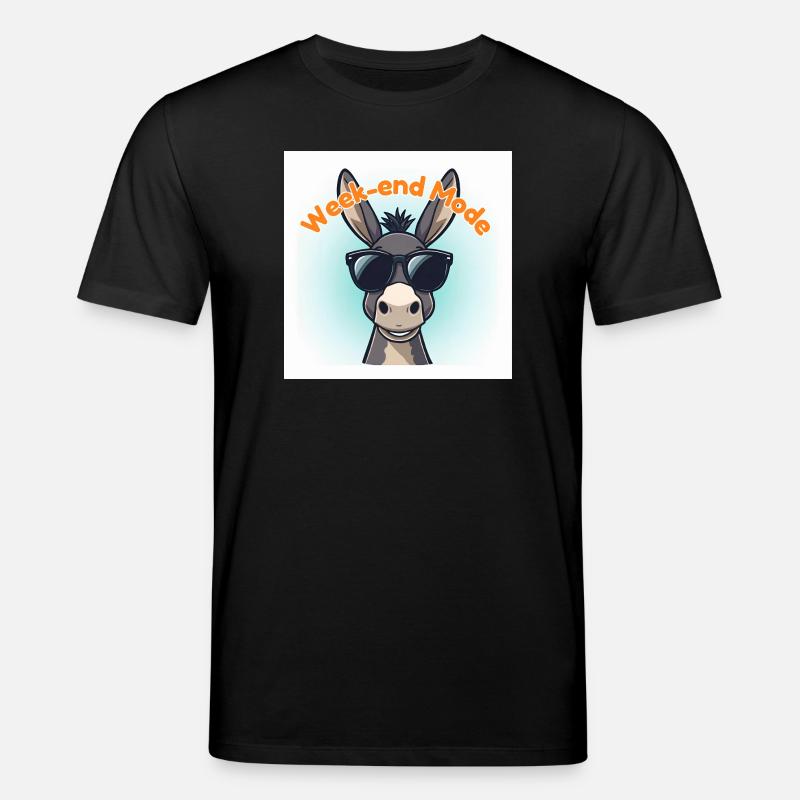 Âne Week-end Mode - T-shirt bio CREATOR Stanley/Stella Unisexe - noir