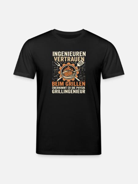 Grillingenieur: Physik am Feuer - Stanley/Stella Unisex Bio-T-Shirt CREATOR  - Schwarz