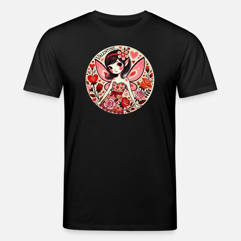 Valentins-Feenblüte - Stanley/Stella Unisex Bio-T-Shirt CREATOR  - Schwarz
