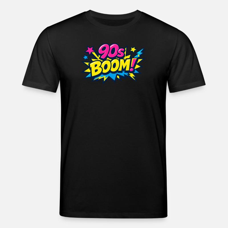 90s Boom Comic Explosion - Stanley/Stella CREATOR Unisex Organic T-Shirt - black