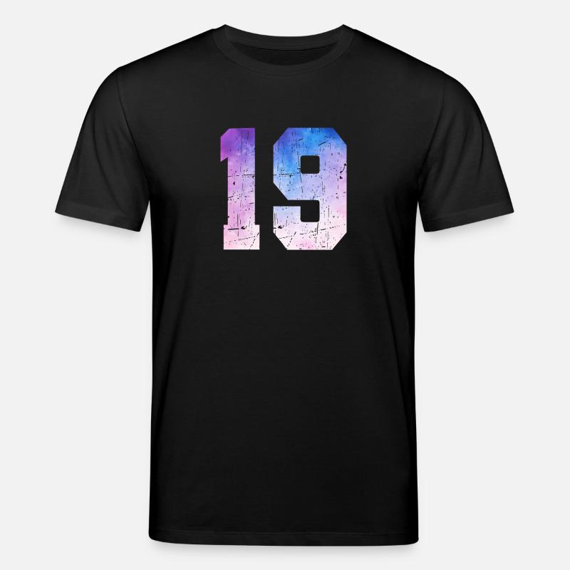 numéro 19 – Cadeau anniversaire 19 ans - T-shirt bio CREATOR Stanley/Stella Unisexe - noir