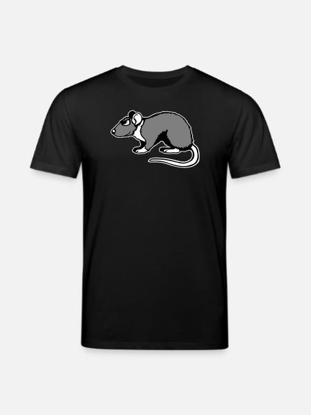 Cool Rat Sunglasses Side Funny Rodent - Stanley/Stella CREATOR Unisex Organic T-Shirt - black