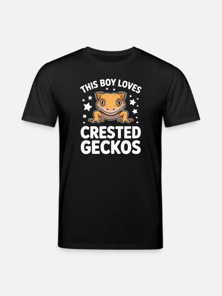 Kronengecko Sprüche Lustiges Kronengecko Geschenk  - Stanley/Stella Unisex Bio-T-Shirt CREATOR  - Schwarz