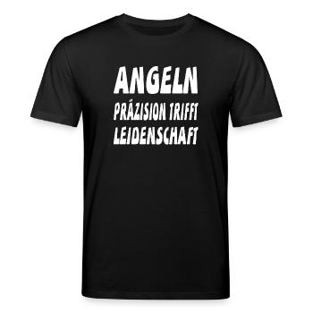 Angeln - Stanley/Stella Unisex Bio-T-Shirt CREATOR  - Schwarz - Vorne - Alina (178cm) & Michal (187cm)