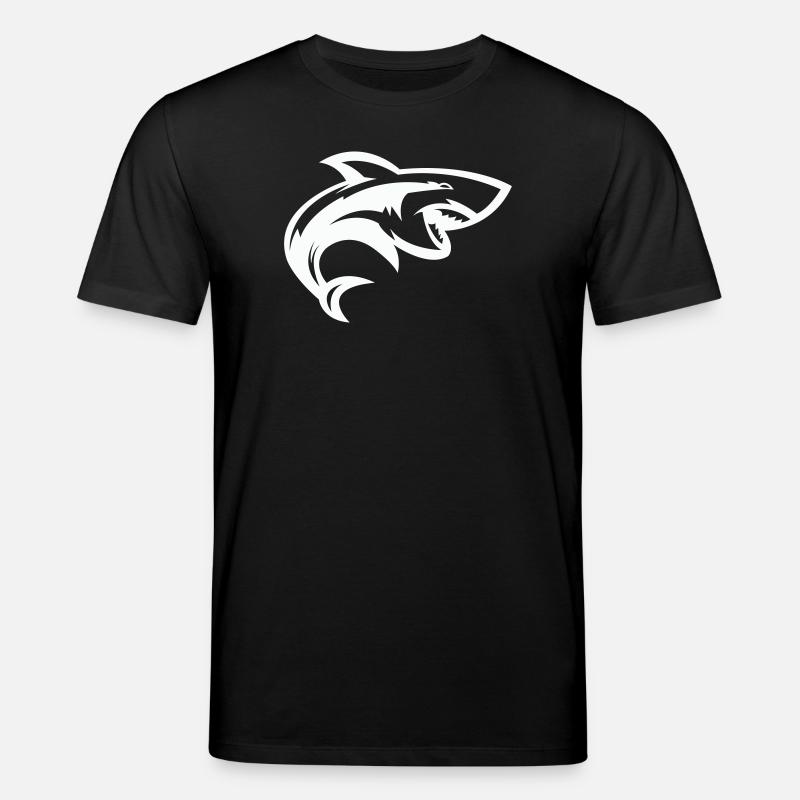 Tête de requin stylisée - T-shirt bio CREATOR Stanley/Stella Unisexe - noir
