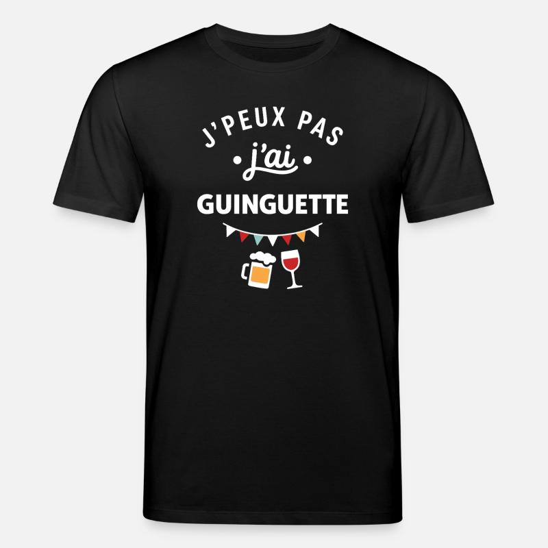 J'peux pas j'ai guinguette tee - T-shirt bio CREATOR Stanley/Stella Unisexe - noir