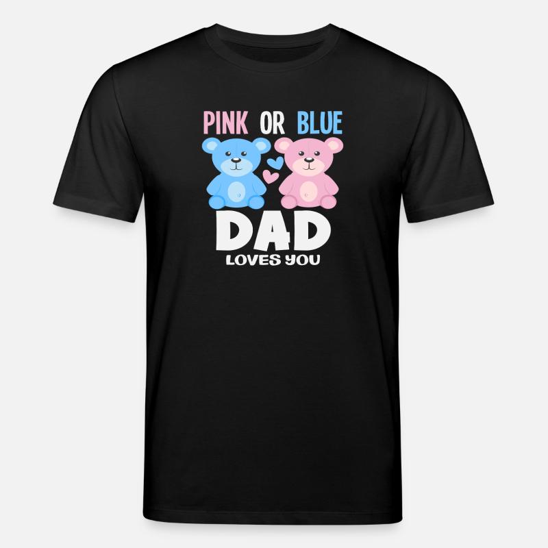 Pink Oder Blau Papa Liebt Dich - Stanley/Stella Unisex Bio-T-Shirt CREATOR - Schwarz
