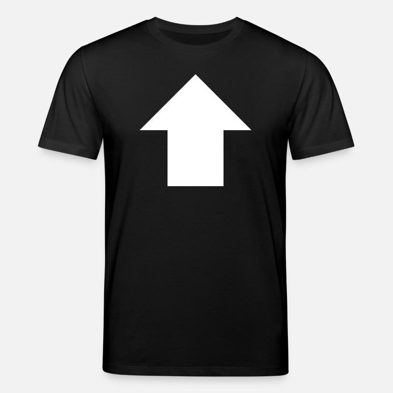 Panneau flèche vers le haut - T-shirt bio CREATOR Stanley/Stella Unisexe - noir