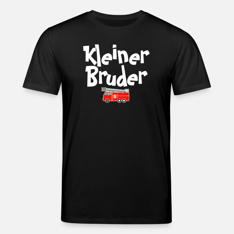 Kleiner Bruder Feuerwehrheld - Stanley/Stella Unisex Bio-T-Shirt CREATOR  - Schwarz