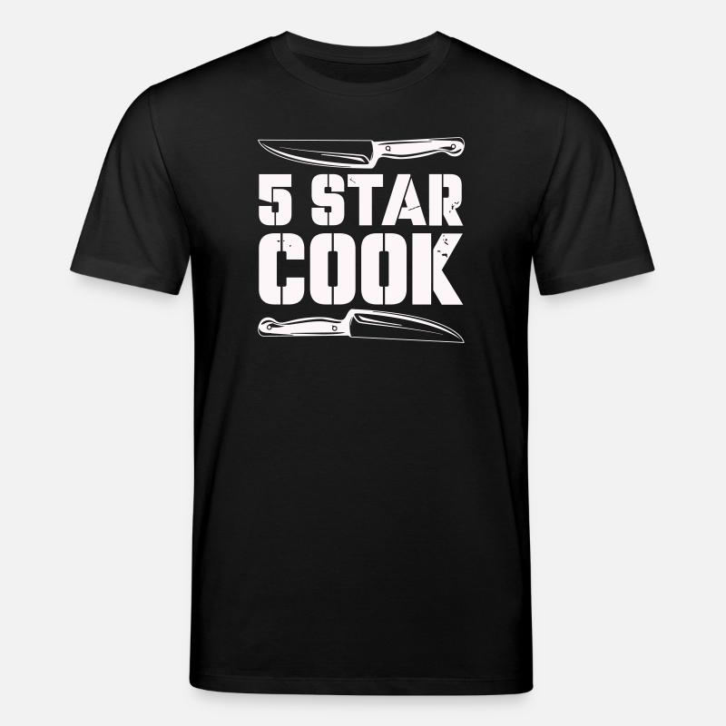 5_star_cook- - Stanley/Stella Unisex Bio-T-Shirt CREATOR  - Schwarz