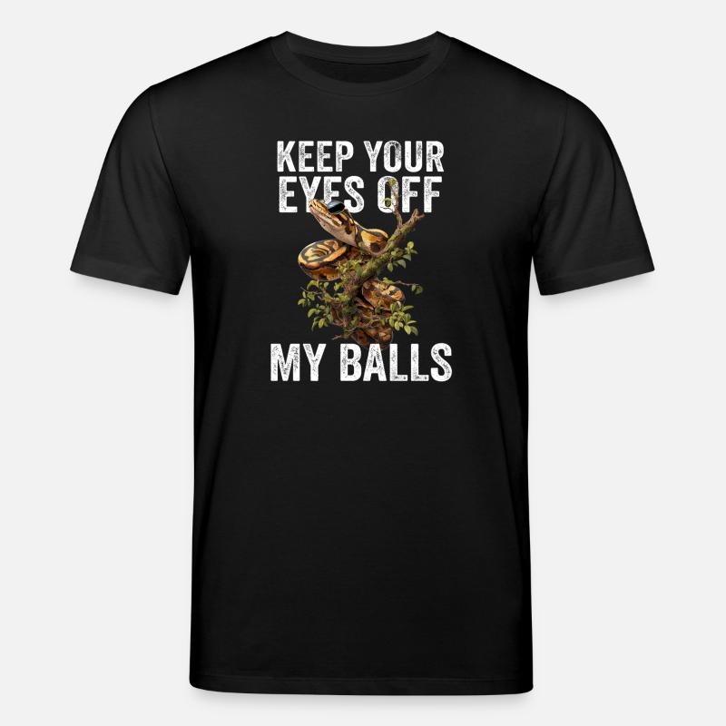 Königspython Schlangen Liebhaber Terrarium Python - Stanley/Stella Unisex Bio-T-Shirt CREATOR - Schwarz