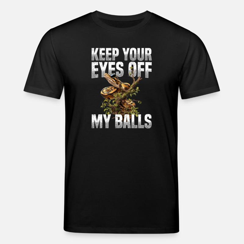 Königspython Schlangen Liebhaber Terrarium Python - Stanley/Stella Unisex Bio-T-Shirt CREATOR - Schwarz