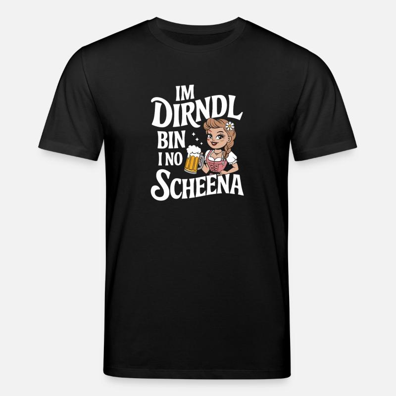 Dirndl Bierfest Charm - Stanley/Stella Unisex Bio-T-Shirt CREATOR  - Schwarz