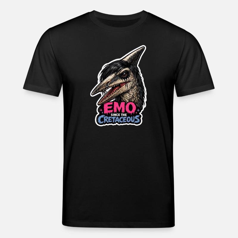 Emo-dinosaurier, Trauriger Dino, Emotionaler - Stanley/Stella Unisex Bio-T-Shirt CREATOR  - Schwarz