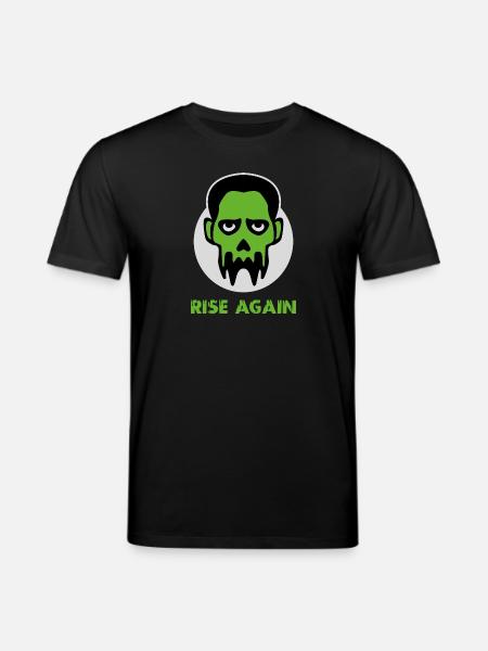 Zombie Head  - Halloween Creepy Undead Design - Stanley/Stella CREATOR Unisex Organic T-Shirt - black