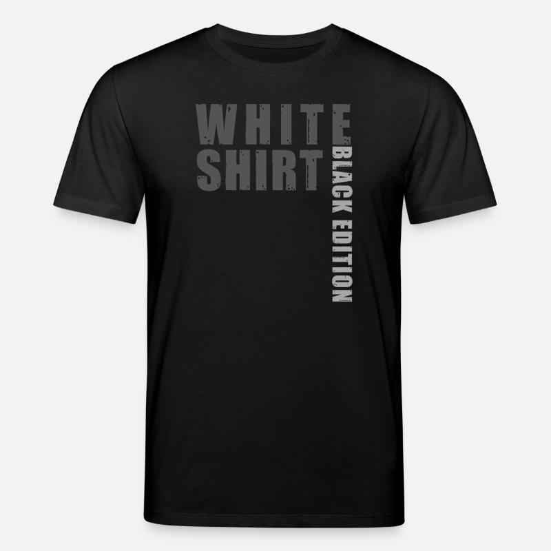 White Shirt Black Edition - Stanley/Stella Unisex Bio-T-Shirt CREATOR - Schwarz