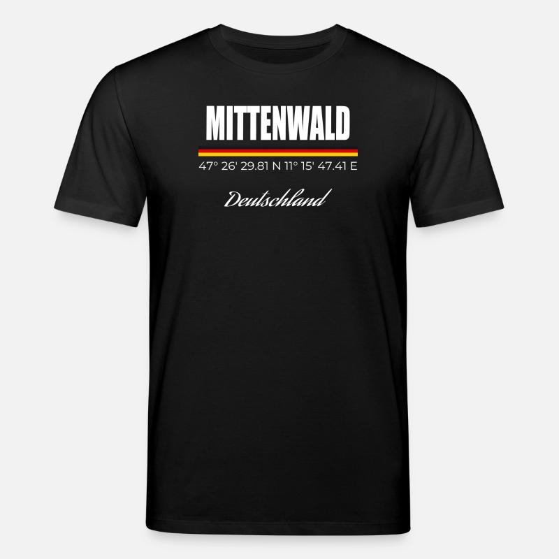 Mittenwald - Stanley/Stella Unisex Bio-T-Shirt CREATOR  - Schwarz