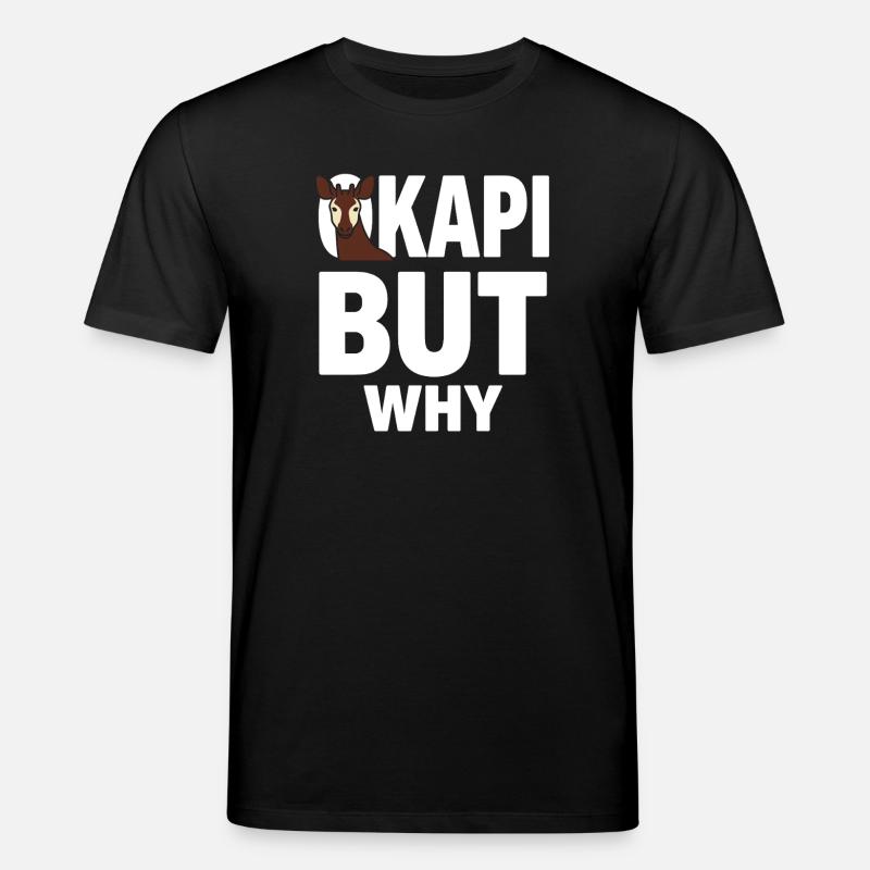 Okapi-liebhaber Okapi-tier Seltene Tierweltliebe - Stanley/Stella Unisex Bio-T-Shirt CREATOR - Schwarz