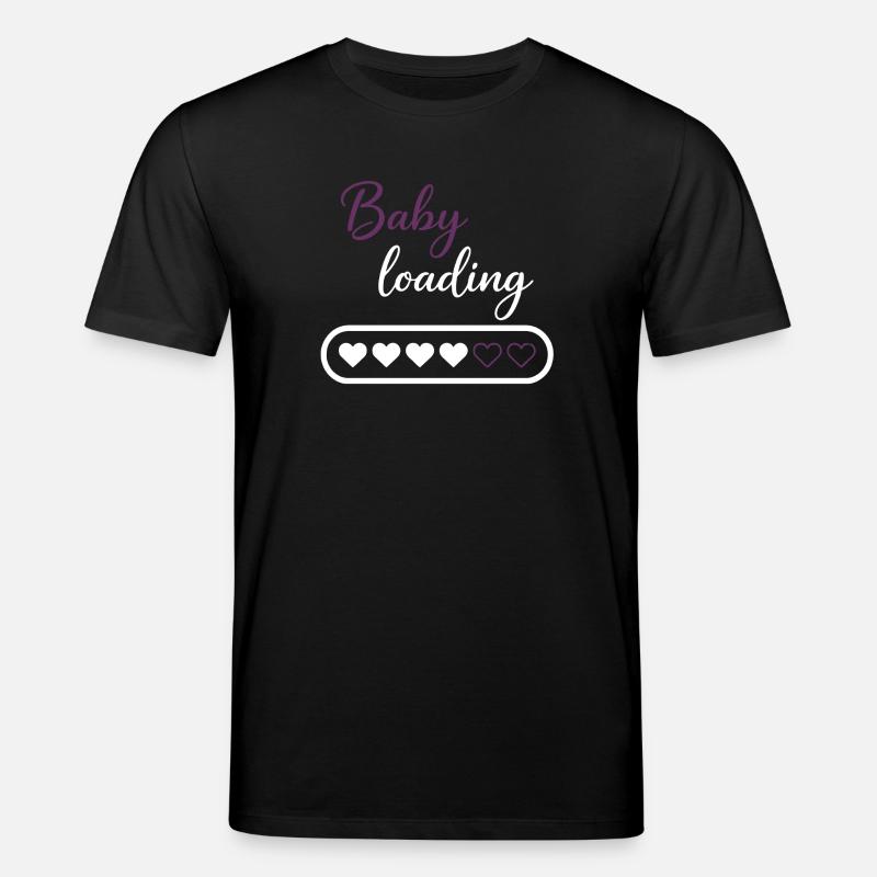 Baby Loading Herzprogress - Stanley/Stella Unisex Bio-T-Shirt CREATOR  - Schwarz