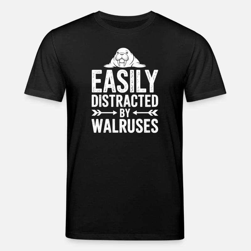 Walross Sprüche Walross Lustiges Walross Geschenk  - Stanley/Stella Unisex Bio-T-Shirt CREATOR  - Schwarz