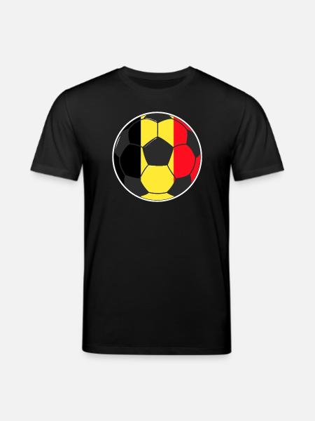 Football - Team Belgium - Stanley/Stella CREATOR Unisex Organic T-Shirt - black