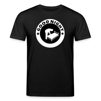 Good Night Good Night - Stanley/Stella Unisex Bio-T-Shirt CREATOR  - Schwarz - Vorne - Alina (178cm) & Michal (187cm)
