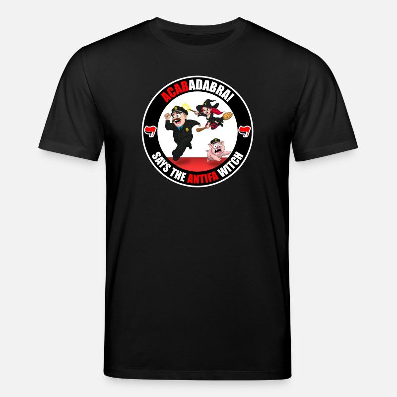 Die Antifa-Hexe – Polizei - Stanley/Stella Unisex Bio-T-Shirt CREATOR  - Schwarz