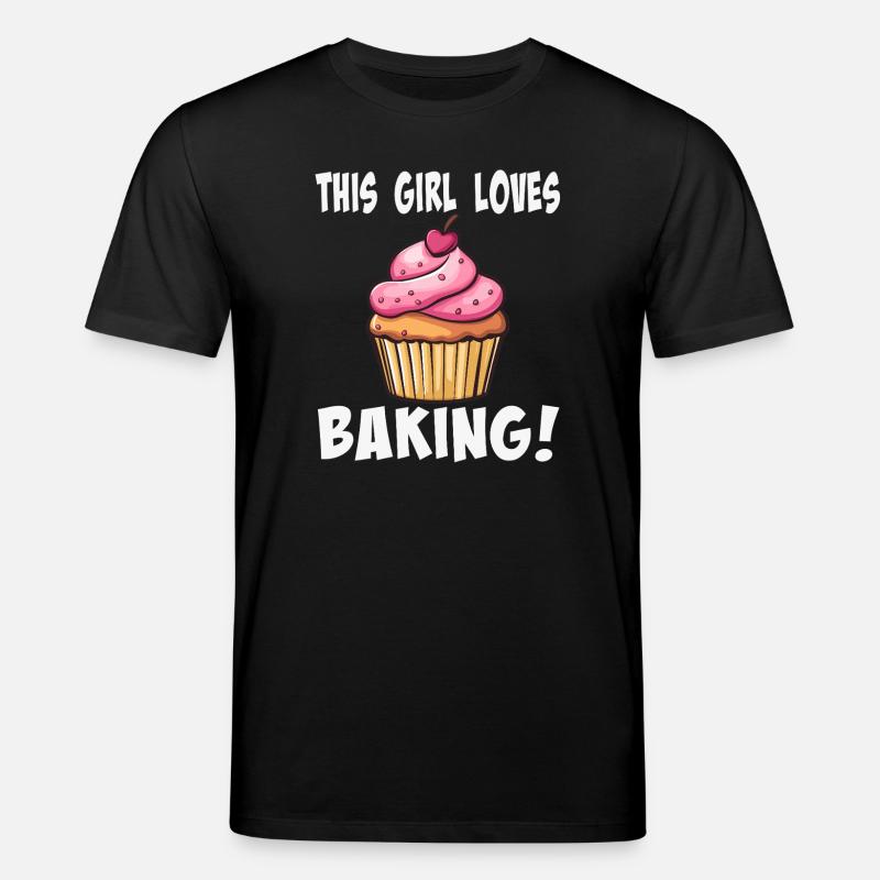 Dieses Mädchen liebt Backen Cupcake - Stanley/Stella Unisex Bio-T-Shirt CREATOR  - Schwarz