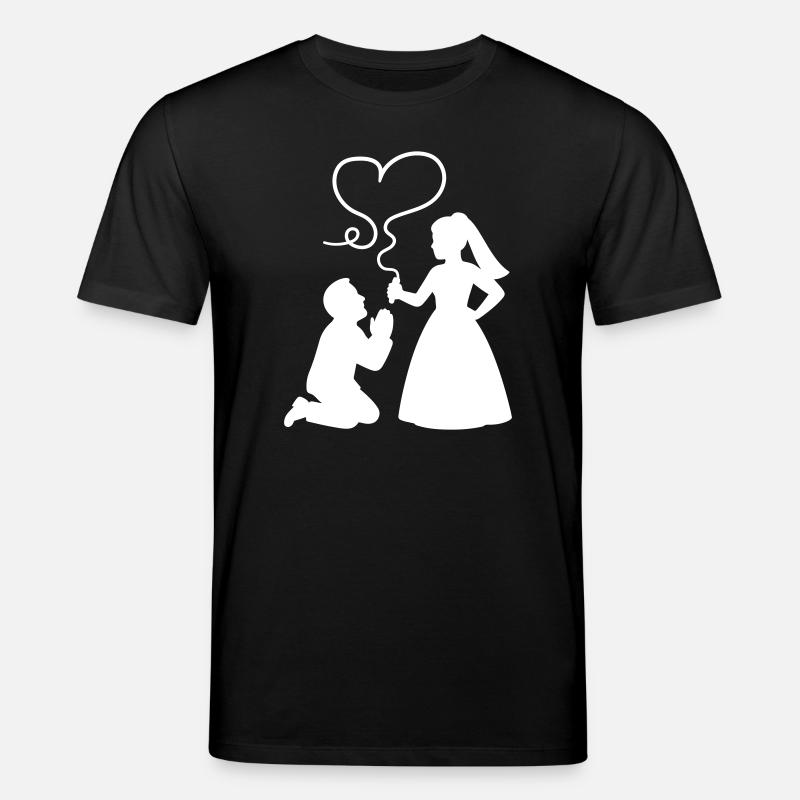 Brautpaar Ehepaar Hochzeit - Stanley/Stella Unisex Bio-T-Shirt CREATOR  - Schwarz