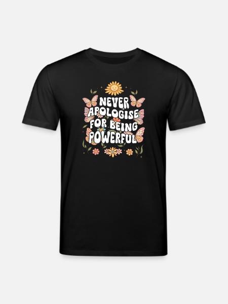 Inspiring butterfly fan graphic - Stanley/Stella CREATOR Unisex Organic T-Shirt - black
