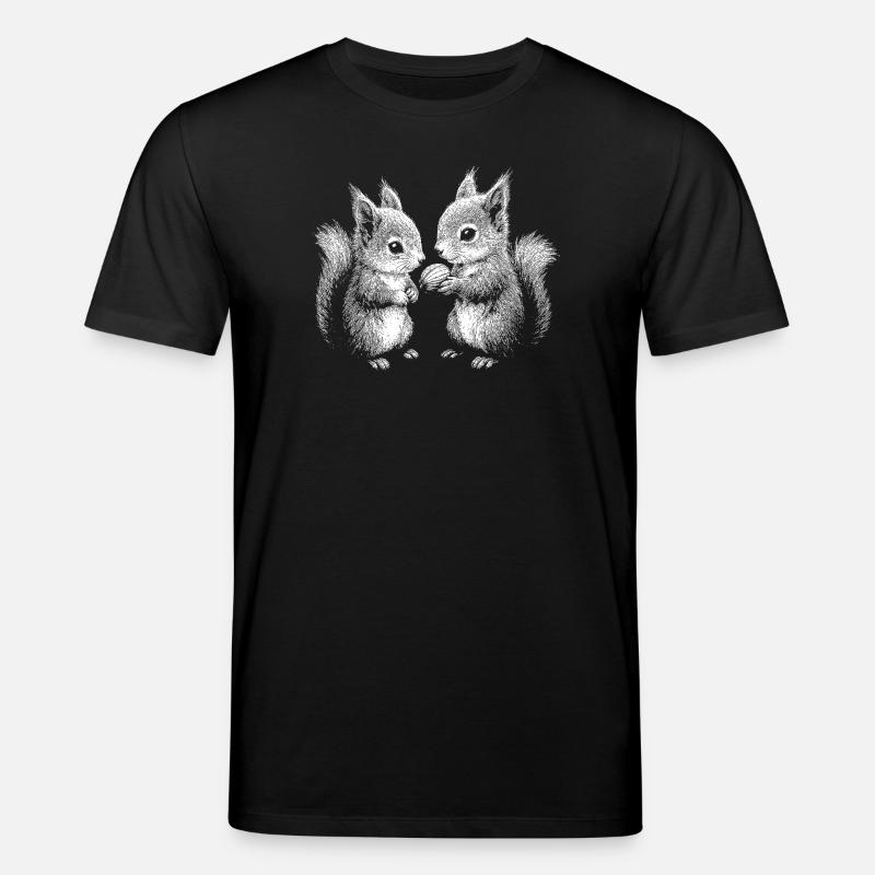 Eichhörnchen - Stanley/Stella Unisex Bio-T-Shirt CREATOR  - Schwarz
