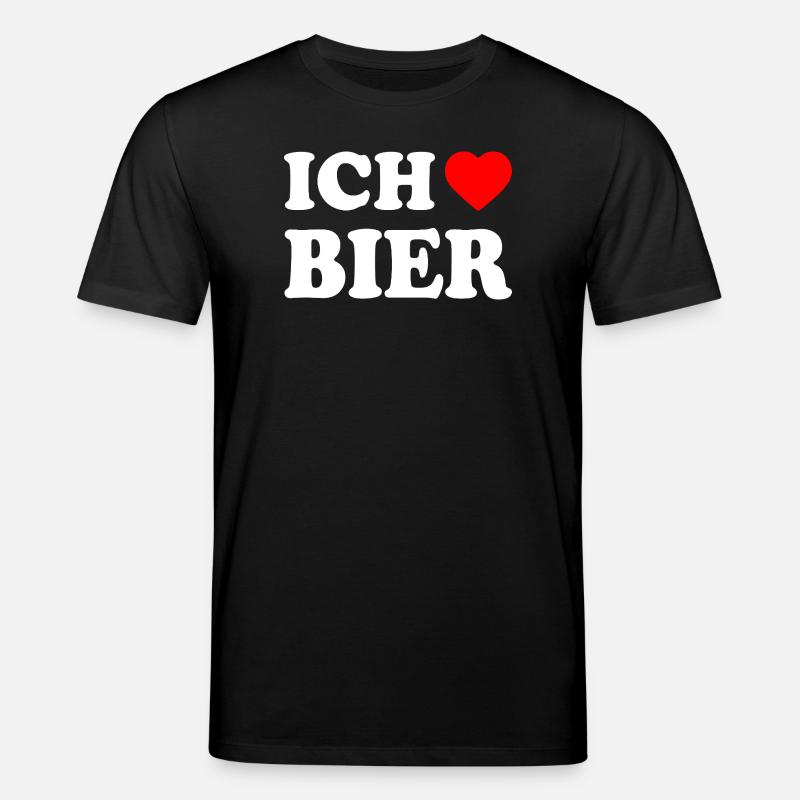 Ich liebe bier - Stanley/Stella Unisex Bio-T-Shirt CREATOR  - Schwarz