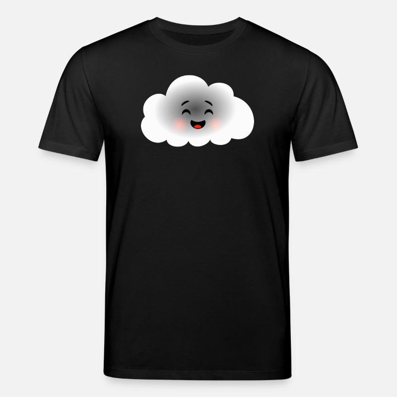 Glückliche Wolke - Stanley/Stella Unisex Bio-T-Shirt CREATOR - Schwarz