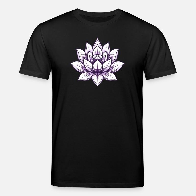 Fleur de lotus de yoga - T-shirt bio CREATOR Stanley/Stella Unisexe - noir