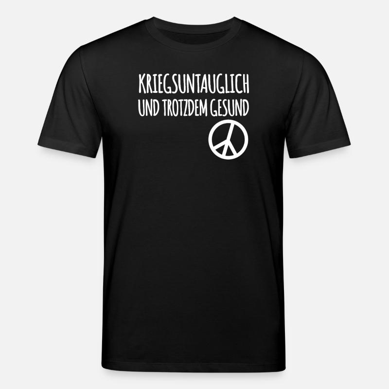 Kriegsuntauglich Peace - Stanley/Stella Unisex Bio-T-Shirt CREATOR  - Schwarz