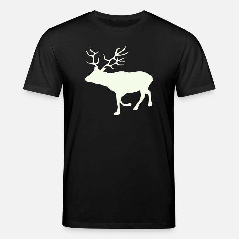 Cerf, chevreuil, cerf - T-shirt bio CREATOR Stanley/Stella Unisexe - noir