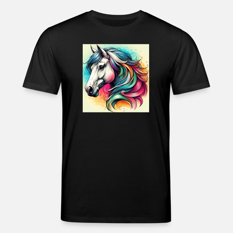 cheval - T-shirt bio CREATOR Stanley/Stella Unisexe - noir