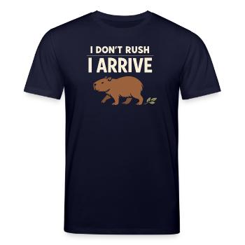 Un joli capybara anti-stress, sans stress, - T-shirt bio CREATOR Stanley/Stella Unisexe - marine - Devant
