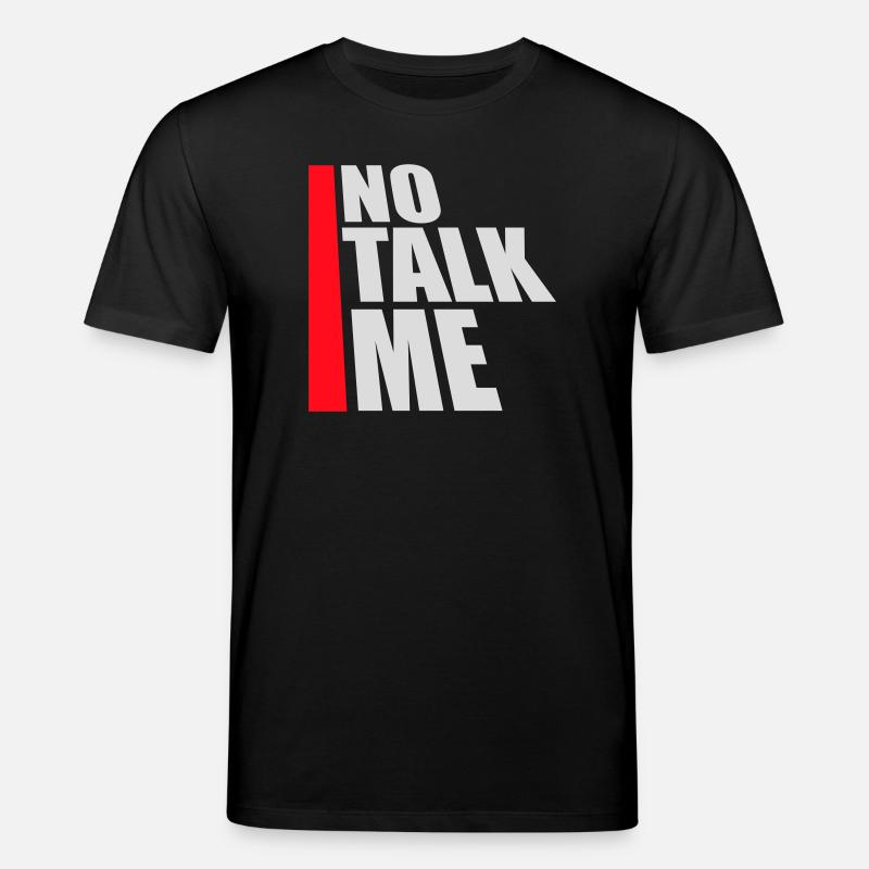 Pas de discours introverti antisocial drôle - T-shirt bio CREATOR Stanley/Stella Unisexe - noir