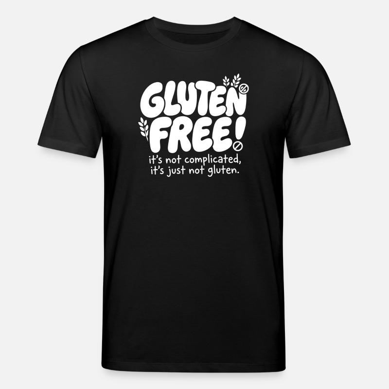 Sans gluten expliqué simplement : Humour - T-shirt bio CREATOR Stanley/Stella Unisexe - noir