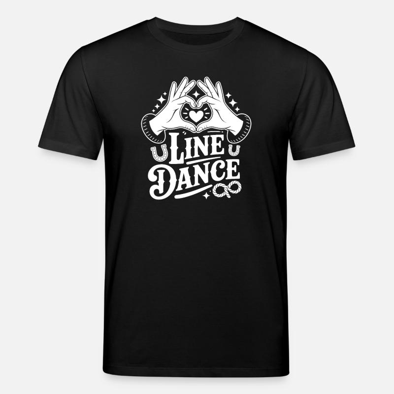 Line Dance Herz-Hand Logo - Stanley/Stella Unisex Bio-T-Shirt CREATOR - Schwarz